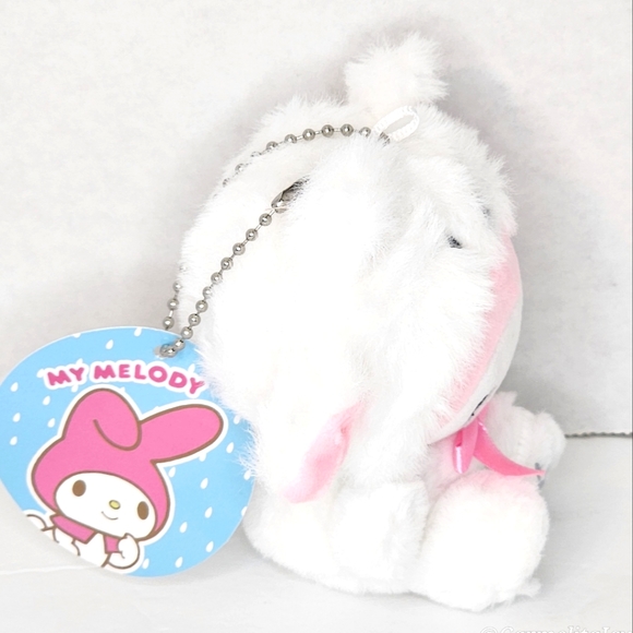 MY MELODY π»ββοΈ Pink & White Polar Bear Suit Sanrio Key Chain βγNWTγβ - Picture 6 of 7